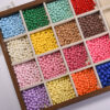 oly-beba5a7e66a8d901226b1f2be9413224 Wholesale Acrylic Beads 6mm Round Electroplated Mixed Color for DIY Jewelry Making Bag Charm Craft Supply