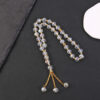 Wholesale Geometric Transparent Glass Prayer Beads Bracelet, Jewelry Accessory for Wedding