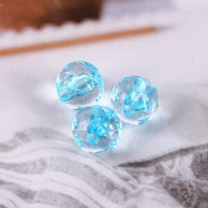 Lake blue / Size about 9.7×9.3mm/aperture about 2.1mm