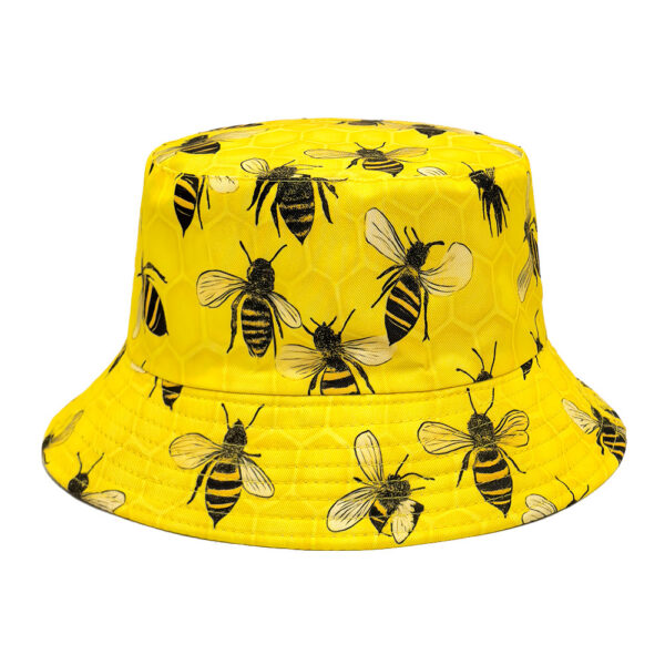 oly-bec3aa95d5c5636861600db0c7af3081 Wholesale Bee Print Double Sided Bucket Hat Trendy Fashion Accessory Gift for Summer