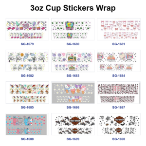 oly-bec40559332b9d979a1e39e48535e58e Wholesale 8pcs Lovely Assorted Designs 3oz Cup Stickers Wrap OLY Exclusive