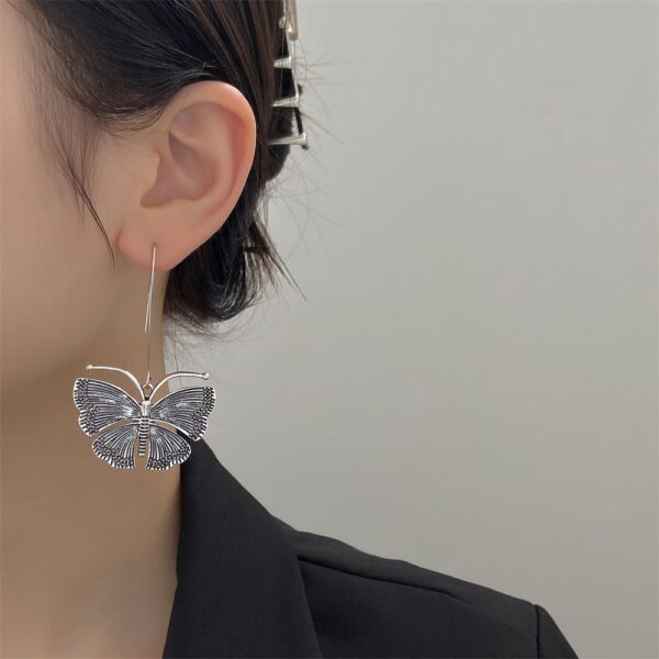 oly-becb77c9e36299c41510c6f1cbeb4e10 Wholesale Retro Butterfly Drop Earrings Vintage Metal Jewelry Fashion Accessory for Party