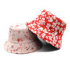 oly-becb7c6465e54c26480022a93e210c19 Wholesale Double Sided Floral Print Bucket Hat Sun Protection Everyday Casual Hat for Women