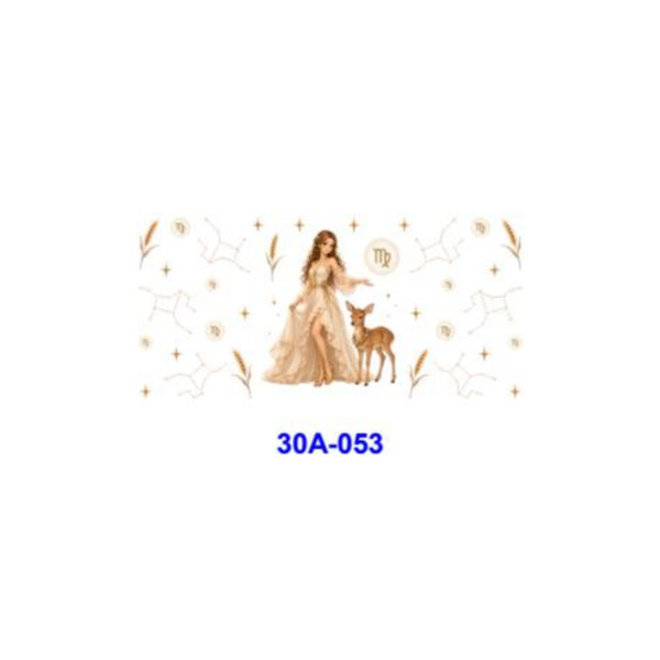 Wholesale 5pcs Soft Watercolor Zodiac Goddess Animal 16oz Cup UV DTF Wraps