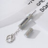 Wholesale Chic Light Purple Metal Rhinestone Perfume Atomizer Keychain for Women Gift Boutique Resale