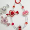 oly-beee148fb36e6d8ab513461bf4219d2d Wholesale Electroplated Alloy Double sided Arrow Heart Bead for Phone Chain or Keychain Trendy Decorative Accessory for Resale