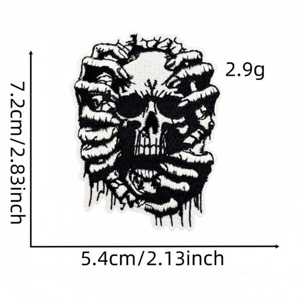oly-beeea6f3990ebb9ef0ca9a871e147e13 Wholesale Trendy Skull Cloth Patch Iron-On Embroidered DIY Decorative Fashion Accessory