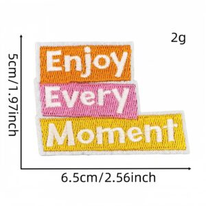Colorful english cloth stickers 23#