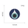 Wholesale Devil's Eye Embroidered Patch Iron-On Decorative Accent for Bags & Clothing
