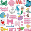 Wholesale Mermaid Wave Embroidered Patch with Anchor Design for Clothing Bag Decoration Fashion Accessory