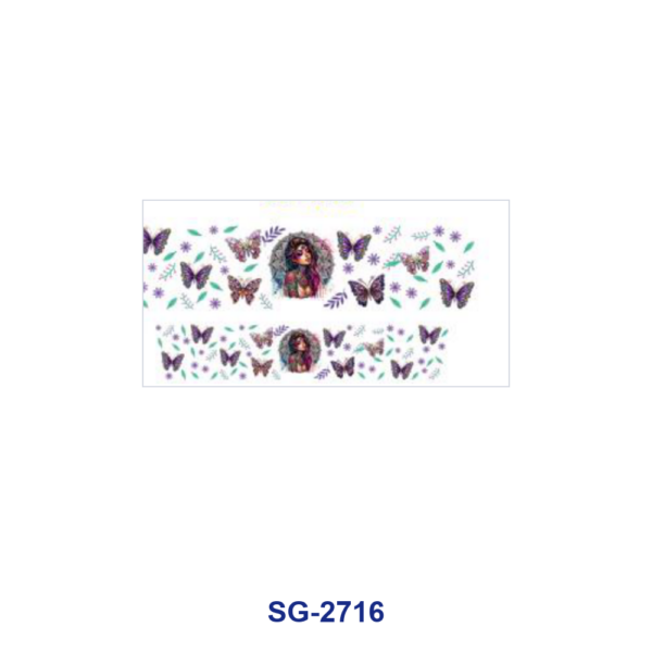 Wholesale 8pcs Mixed Variety Figure Floral Print 3oz Cup Stickers Wrap OLY Exclusive