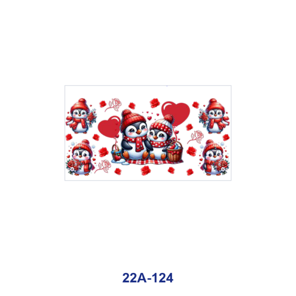 oly-bf0cbae50a9ab88ebc633a926212c199 Wholesale 5pcs Cute Cartoon Unicorn Penguin Butterfly Sunflower Heart Floral Mixed Print 16oz Cup UV DTF Wraps