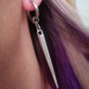 Wholesale Gothic Geometry Cone Pendant Earrings Alloy Electroplated Fashion Accessory for Resale