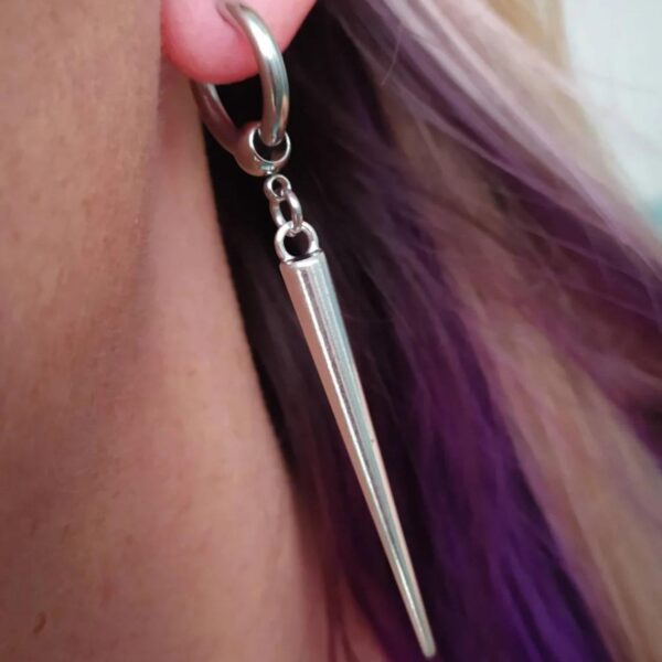 Wholesale Gothic Geometry Cone Pendant Earrings Alloy Electroplated Fashion Accessory for Resale