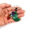 oly-bf257fa532e49003aab38f118c7a6114 Wholesale Handwoven Natural Crystal Moon Keychain Pendant - Decorative Bag Charm for Purse or Car Key Accessory