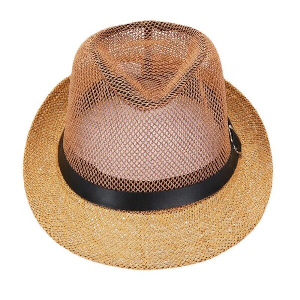 oly-bf4393fee0ddeed53e778ae80f25fa1a Wholesale Mesh Flat Top Straw Hat, Breathable Sunscreen Hat for Spring, Fashion Accessory for Resale