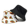 Wholesale Trendy Papaya Pattern Bucket Hat Reversible Sun Protection for Outdoor Casual Wear