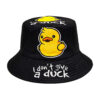 Wholesale Duck Print Bucket Hat Sun Protection Hat for Women Stylish Fashion Accessory