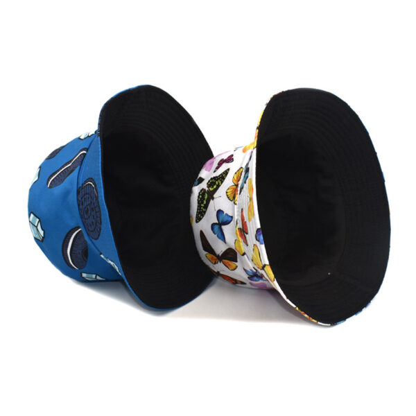 oly-bf6bb4bc1195adc2f14e8755d329652f Wholesale Butterfly Print Reversible Fisherman Hat Sun Protection Trendy Fashion Accessory for Women Gift