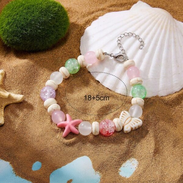 Wholesale Natural Shell Crushed Stone Beaded Bracelet Bohemian Women's Fashion Jewelry Accessory Gift