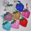 Wholesale Red Tassel Strawberry Bag Charm Korean Velvet Keychain Wedding Gift Boutique Resale