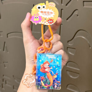 Oil-infused mermaid card-coffee color / Single opp bag packaging