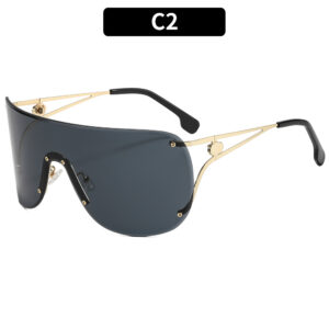 C2-gold frame gray piece