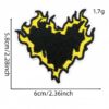 oly-bfc0731311f1b51bb399d9152778b479 Wholesale Flame Heart Embroidered Patches - 16 Piece Decorative Accent Set for Clothing and Bag DIY