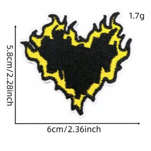 Flame love cloth sticker 15#