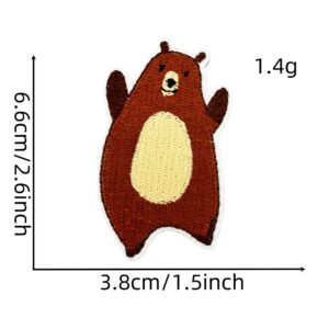 Autumn animal cloth stickers 3#