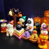 Wholesale Resin Halloween Miniature Scene Decor Clown Cat Pumpkin Design Gift for Home Decor