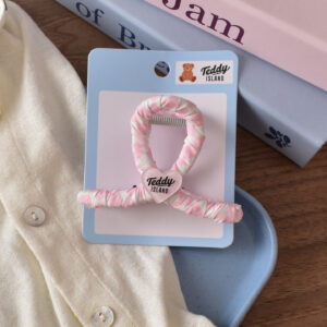 21 # Pink/white love cross-8cm