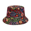 oly-bff3b64d48155f00433e514c7b4a5dc3 Wholesale Peace Pattern Reversible Bucket Hat Stylish Sun Protection Hat for Casual Summer
