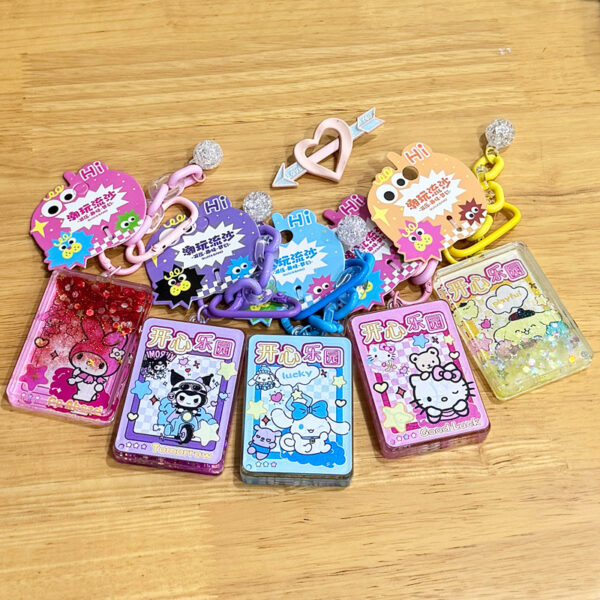 Wholesale Card Big-Eared Dog Oil Filled Acrylic Keychain Bag Charm Fashion Accessory Gift Boutique Resale OLY Exclusive