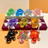 Wholesale Glowing Turtle Oil Flow Acrylic Keychain Decorative Gift for Boutique Resale