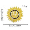 oly-c036ae9d0e53c55cfda8bd020d0d8af6 Wholesale Polyester Thread Sunflower Embroidered Cloth Patch Decorative Craft Supply for Clothes