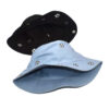 Wholesale Korean Style Football Embroidered Fisherman Hat Wide Brim Sun Protection Casual Unisex