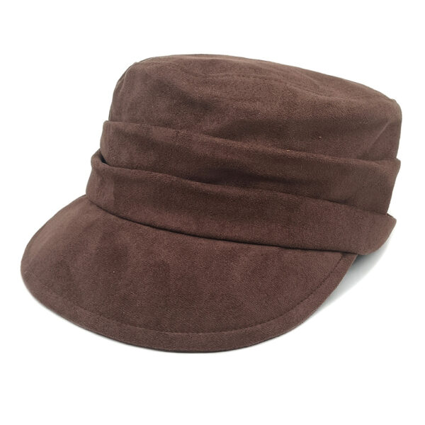 Wholesale Retro Korean Style Suede Equestrian Dome Hat Fashion Accessory Trendy Gift for Boutique Resale