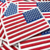oly-c0700dad54add4d458214eb0045a7a4c Wholesale US Flag Embroidered Patch White Edge Polyester DIY Decorative Accessory for Hats Bags Resale