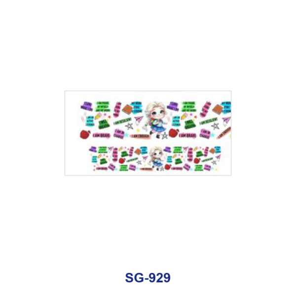 oly-c077f6fbe32fb9bb0e4f341c665895c4 Wholesale 8pcs Back to School Teacher Cartoon 3oz Cup Stickers Wrap OLY Exclusive