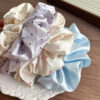 oly-c07cb40859bcc452894e1c35b995f313 Wholesale French Polka Dot Satin Large Scrunchies for Everyday Styling