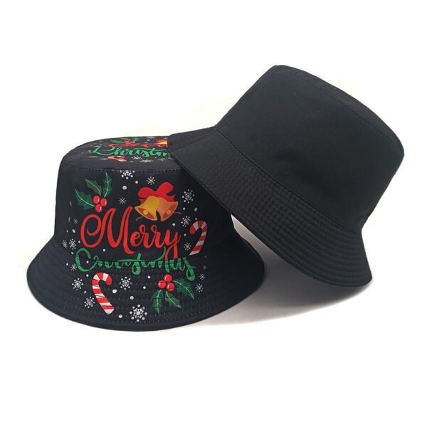 oly-c09b092e9363ec00480c2e2e83cd7ed3 Wholesale Christmas Pattern Fisherman Hat Sun Protection Foldable Unisex