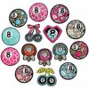 oly-c0a25a4ba05097d5535e6c908bf21d1c Wholesale Polyester Embroidered No.8 Billiard Patches with Cherry Design Decorative Iron On Patches for Casual DIY and Gifts