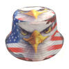 Wholesale Men's Eagle Flag Pattern Fisherman Hat Sun Protection Outdoor Casual