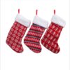 Wholesale Christmas Striped Stocking Red White Large Size Holiday Gift Bag Resale