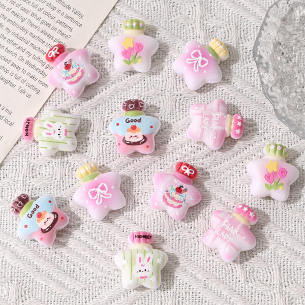 oly-c0c47b81bbbe01a07fc1ac0d3da384a1 Wholesale Cute Cartoon Lucky Star Acrylic Beads for DIY Phone Keychain Resale