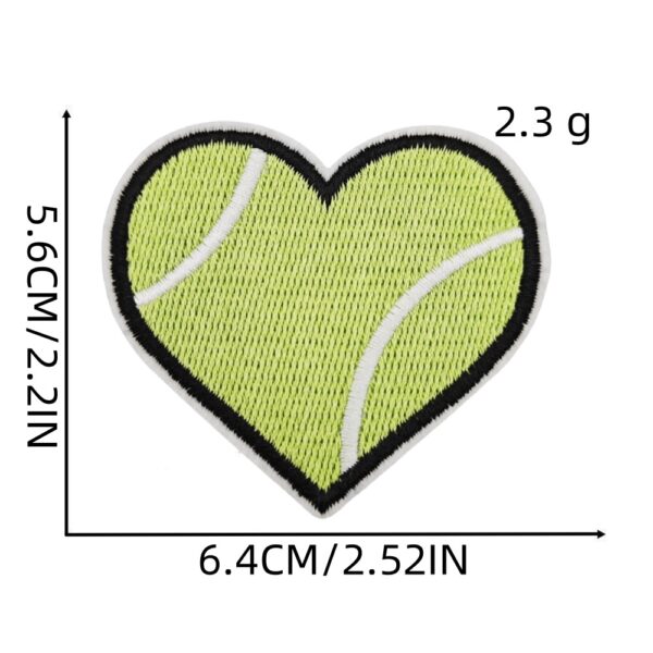oly-c0d0c50e475444e082c4d37858dd67d8 Wholesale Chic Heart Embroidered Patch Set - Cartoon Basketball Football Sports Patches for Headwear Clothing Decorative Fashion Accessory
