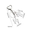Wholesale Cross Lightning Heart Metal Keychain Pendant Bag Charm Car Accessory Fashion Gift