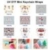 oly-c0f8d39751385b108483aaca4be71329 Wholesale 2/4/8pcs Christmas Snowman Winter Print Mini Cup Keychain Sticker