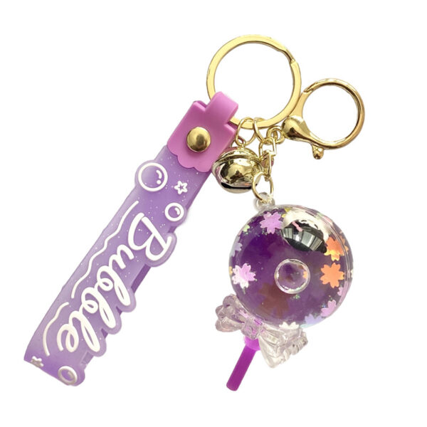 oly-c0ff741b4878ff8b26330a5a70c8e931 Wholesale Oil Lollipop Acrylic Keychain Bag Charm Cute Cartoon Pendant Gift for Resale